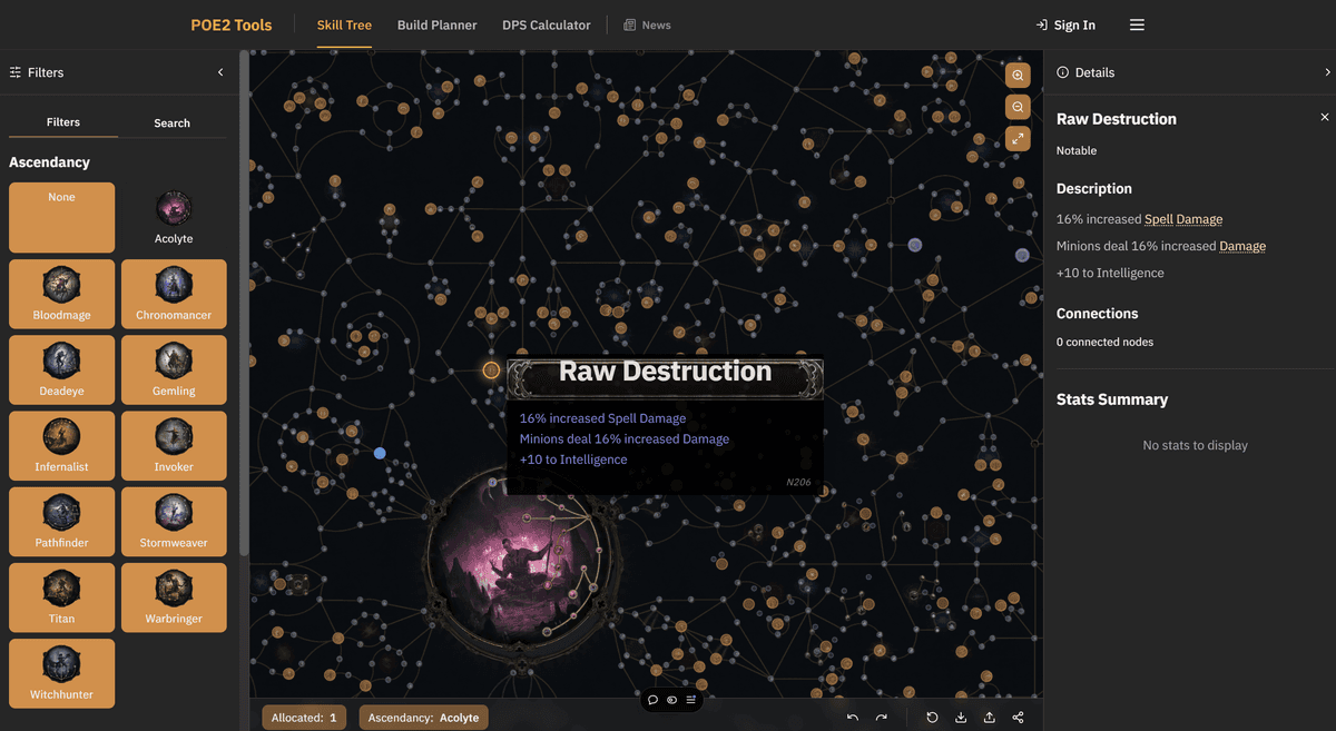 POE2 Tools Skill Tree