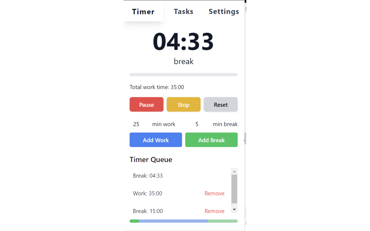 PomoDev - Pomodoro Timer Extension