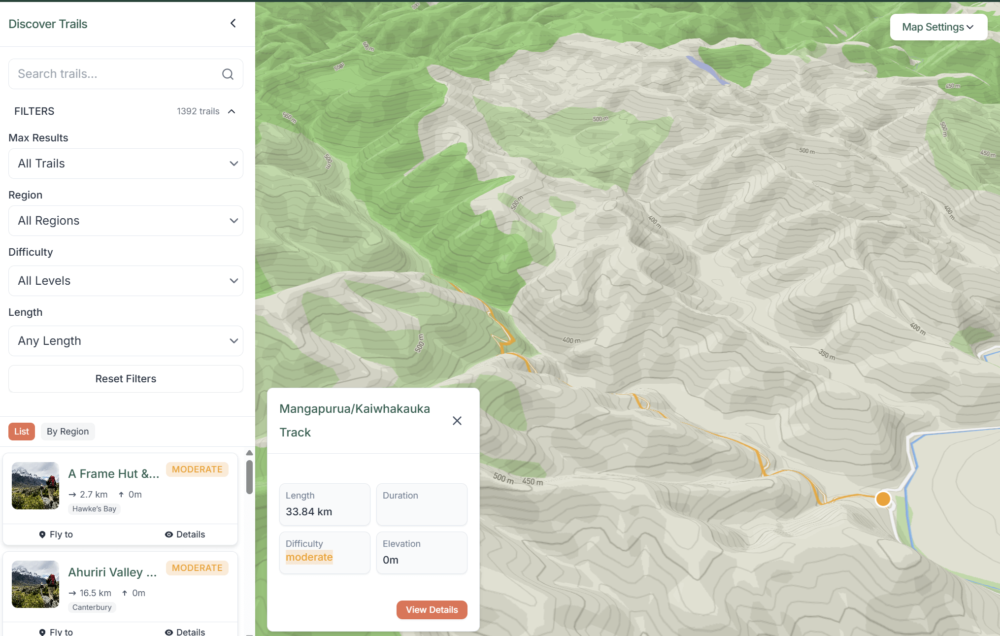 User Profiles & Trail Management